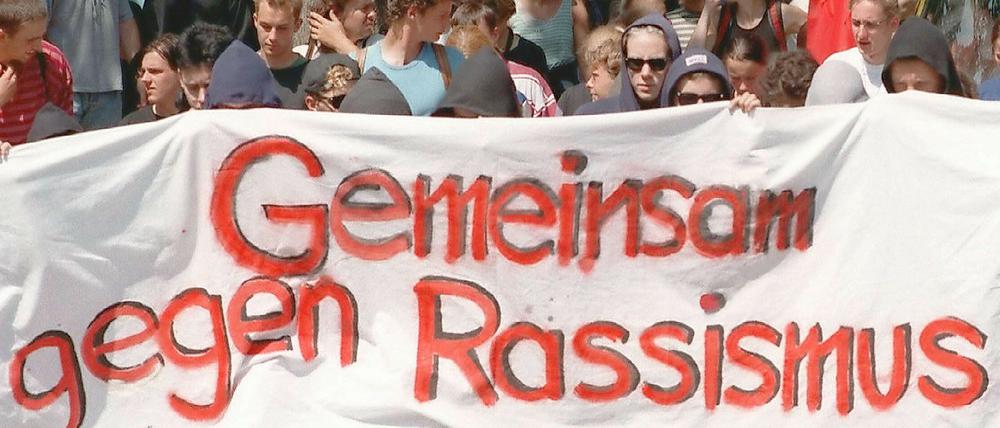 Vor dem Hauptstadtbüro von "Pro Deutschland" in Marzahn wollen Linke am Donnerstag demonstrieren.