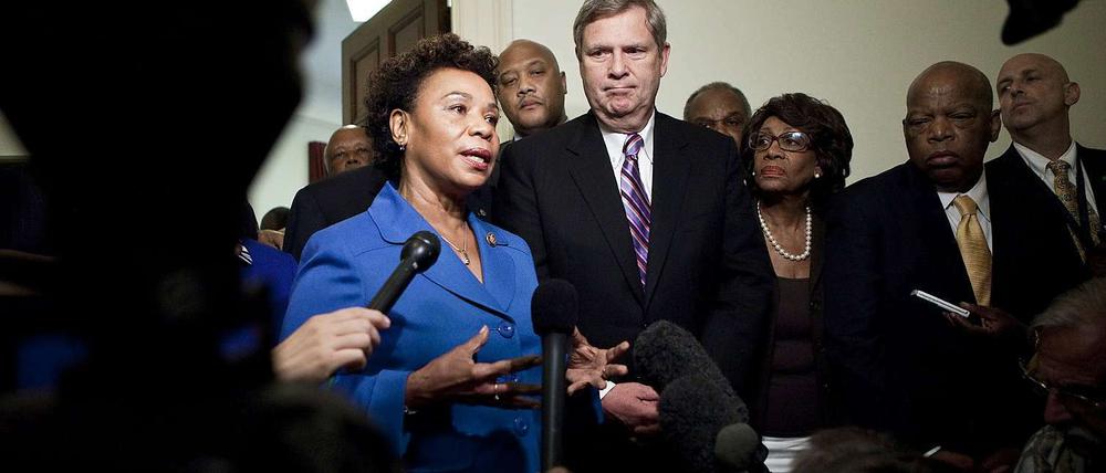Agrarminister Vilsack (Mitte) in Erklärungsnot.