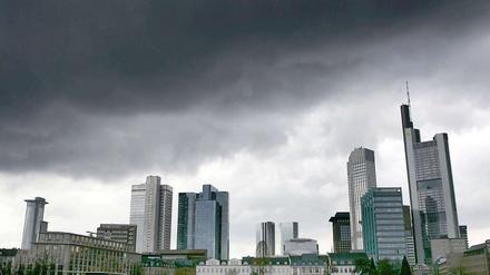 Bankenviertel in Frankfurt.