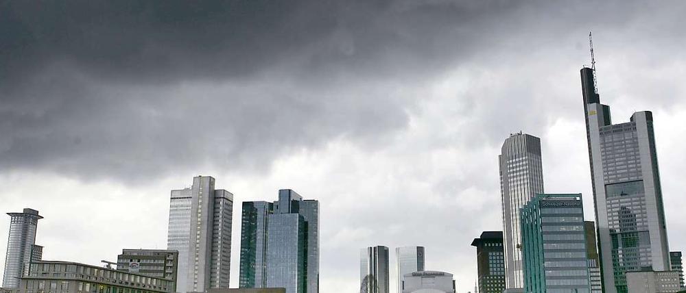 Bankenviertel in Frankfurt.