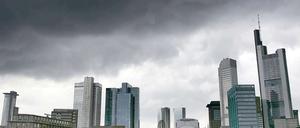 Bankenviertel in Frankfurt. 