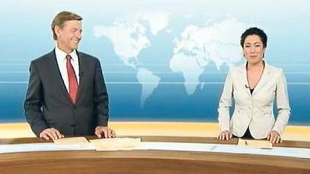 Claus Kleber und Dunja Hayali. 