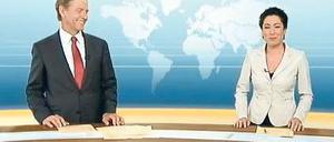 Claus Kleber und Dunja Hayali. 