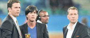Team-Manager Oliver Bierhof (l.) zieht ein positives Fazit für das Abschneiden der deutschen Mannschaft.