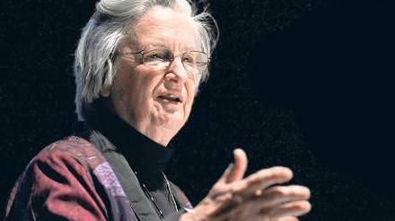 Berliner Rede. Elinor Ostrom, hier bei ihrem Vortrag in dieser Woche an der Technischen Universität. 