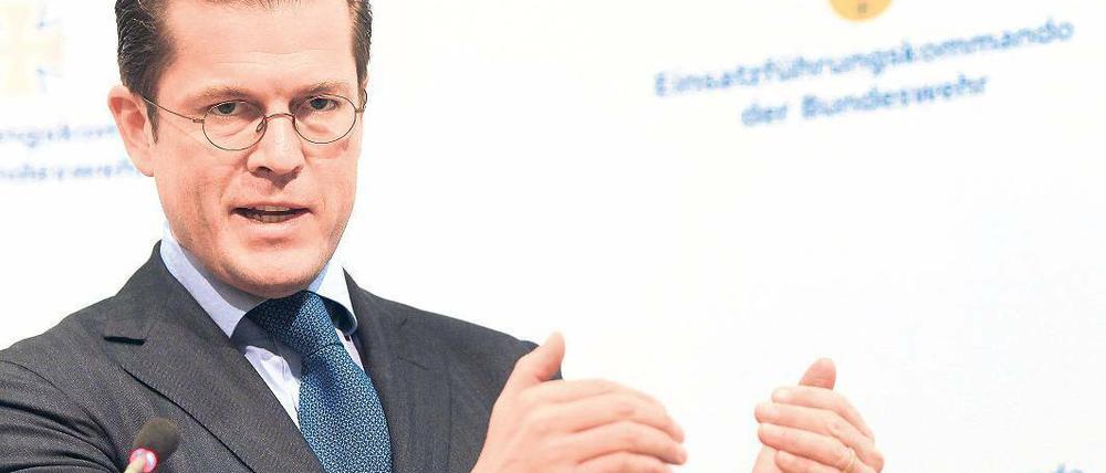 Verteidigungsminister Karl-Theodor zu Guttenberg.