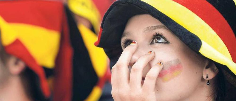 Jetzt bloß nicht nachlassen. Ab und zu mussten die Berliner Fans noch bibbern.