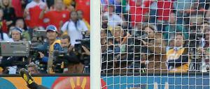 Mit größeren Toren wäre der Ball gleich rein gegangen.