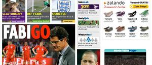 Name jokes, please: Der Daily Mirror zeigt Fabio Capello die Tür.
