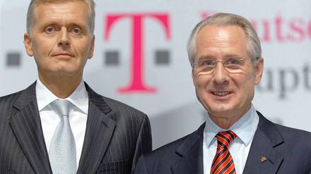 Kai Uwe Ricke und Klaus Zumwinkel im Jahr 2006.