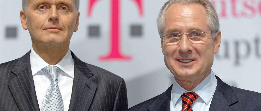 Kai Uwe Ricke und Klaus Zumwinkel im Jahr 2006.