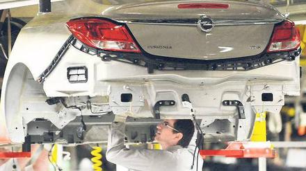Out of Rüsselsheim. Im Opel-Stammwerk wird der Insignia montiert.Foto: ddp