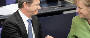 FDP-Chef Guido Westerwelle und Kanzlerin Angela Merkel.