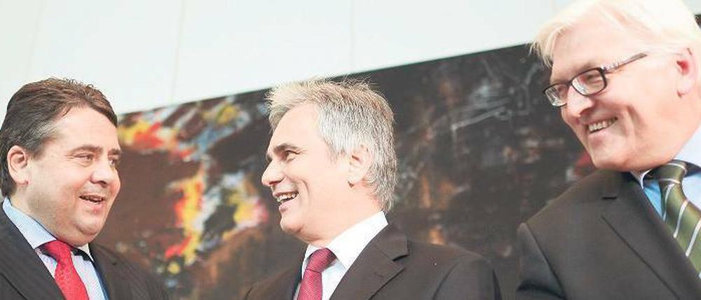 Breitestes Grinsen bei den Sozialdemokraten.