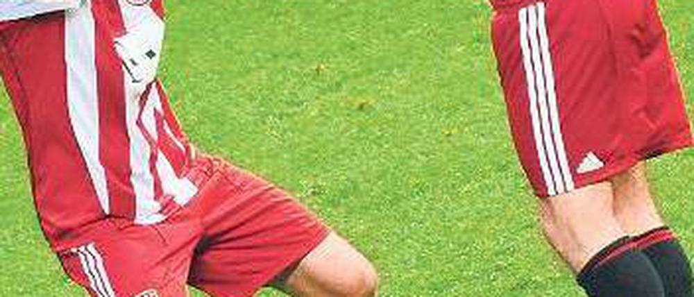 Party der Schlüsselspieler. Die bewegungsfreudigen Angreifer Thomas Müller (l.) und Ivica Olic sind wichtige Figuren im System von Trainer Louis van Gaal. 