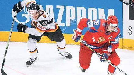 Auf zur Revanche. Die Deutschen rechnen sich gegen Russland eine Chance aus. Foto: dpa