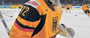 Endlich auf großer Bühne. Am Freitag musste Rob Zepp noch zusehen, im zweiten Gruppenspiel gegen Finnland wird der gebürtige Kanadier das deutsche Tor hüten.