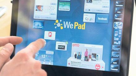 Konkurrent. Das deutsche WePad soll Apples iPad Marktanteile abnehmen.