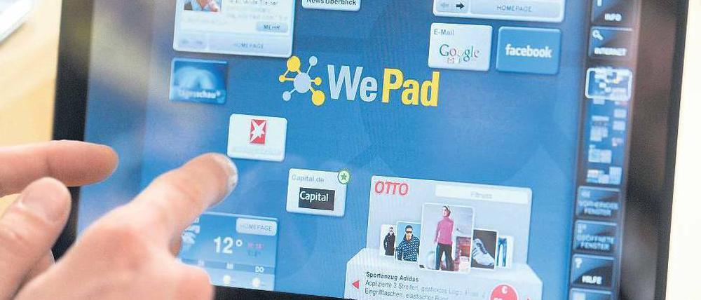 Konkurrent. Das deutsche WePad soll Apples iPad Marktanteile abnehmen.