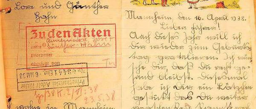 Mehr als 100 000 Einsendungen wie der Geburtstagsgruß einer jungen Mannheimer Mutter erreichten Hitlers Privatkanzlei. Foto: MDR/Spiegel TV