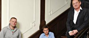 Schauspieler-Trio. Devid Striesow, Burghart Klaußner und Florian Hinrichs sind als beste Hauptdarsteller nominiert.