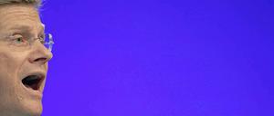 Der FDP-Vorsitzende Guido Westerwelle in Köln auf dem FDP-Parteitag. -