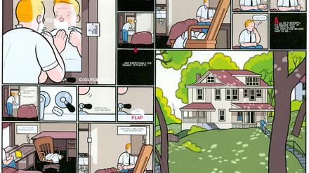 Moderner Klassiker. Künstler wie Chris Ware - hier ein Auszug aus seinem Werk „Rusty Brown“ - werden in dem Buch knapp aber kenntnisreich vorgestellt.