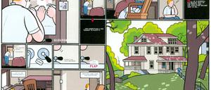 Moderner Klassiker. Künstler wie Chris Ware - hier ein Auszug aus seinem Werk „Rusty Brown“ - werden in dem Buch knapp aber kenntnisreich vorgestellt.