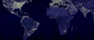 Entlang der Zeitzonen rollt die "Earth Hour" einmal um den Erdball.