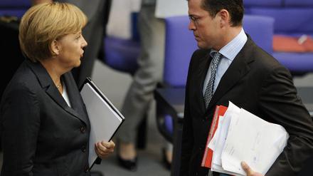 Merkel und Guttenberg