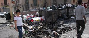 Nach Neapel hat Palermo ein Müllproblem