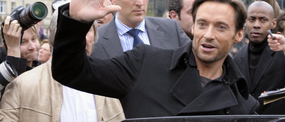 Hugh Jackman am Brandenburger Tor