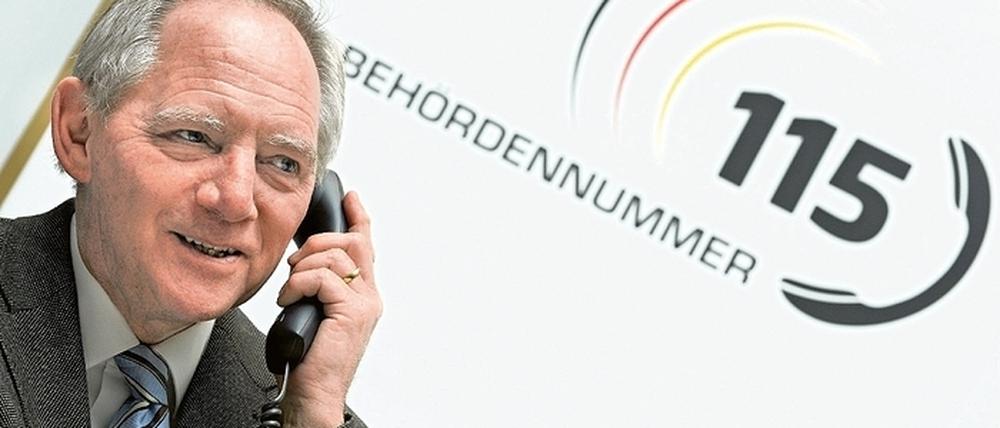 Schaäuble115 Behördennummer