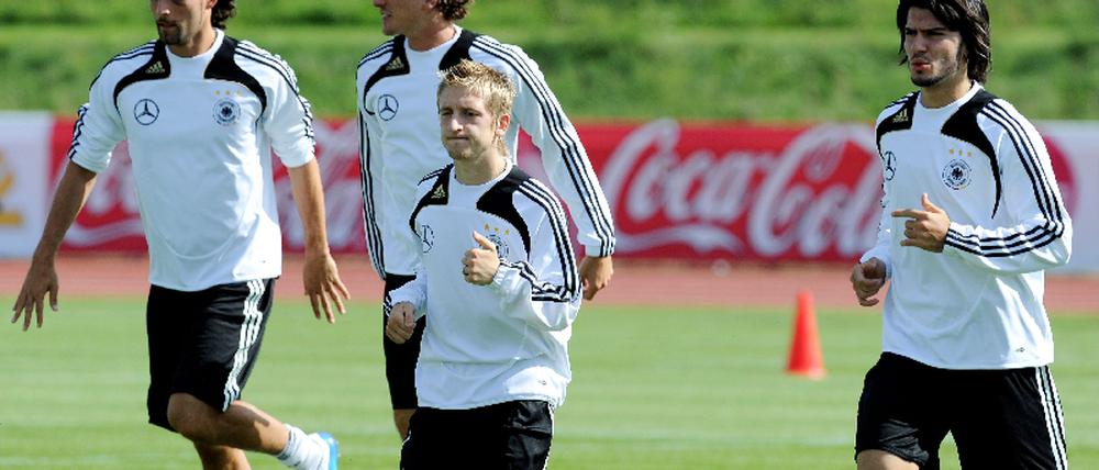 Training deutsche Fussball Nationalmannschaft