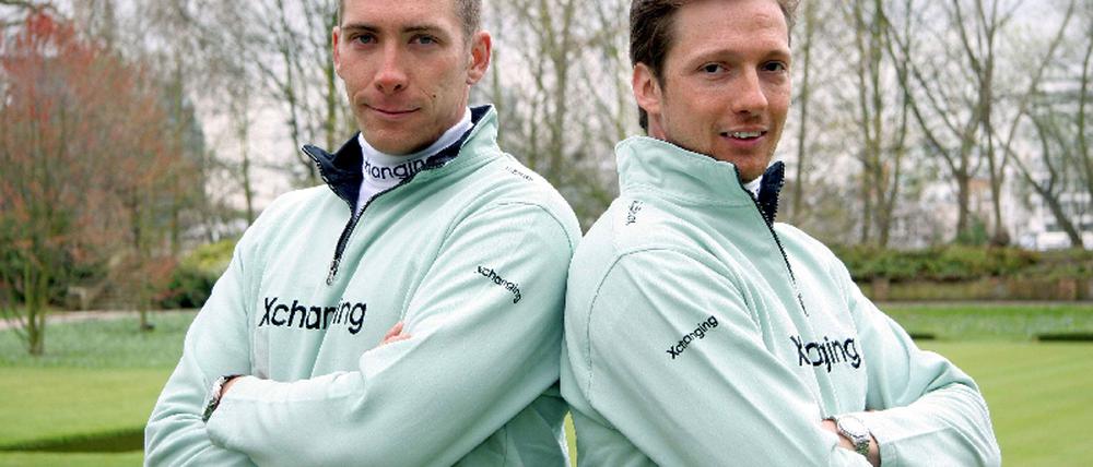 Zwei Deutsche beim Ruder-Wettstreit zwischen Oxford und Cambridge