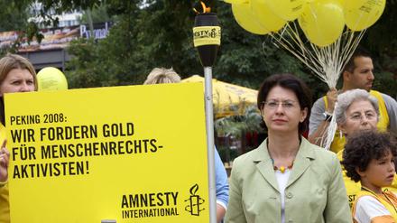 Protest gegen Menschenrechtsverletzungen