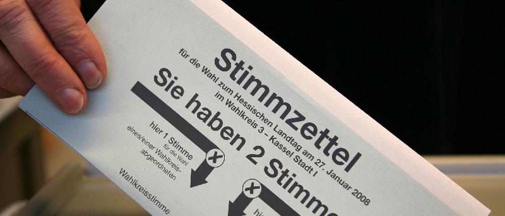 Wahlzettel