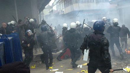 Straßenschlachten Kurden