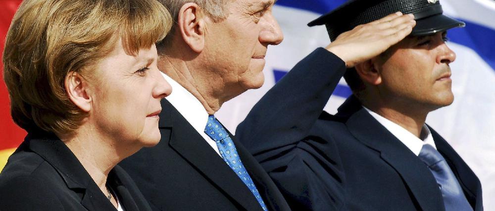 Merkel und Olmert