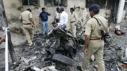 Bei den Bombenanschlägen im Juli 2008 wurden in Indien 56 Menschen getötet.