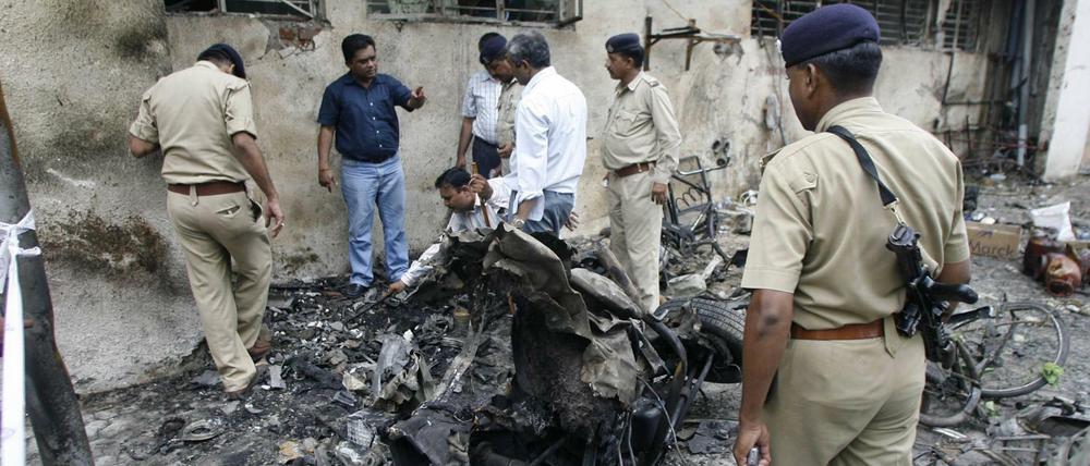 Bei den Bombenanschlägen im Juli 2008 wurden in Indien 56 Menschen getötet.
