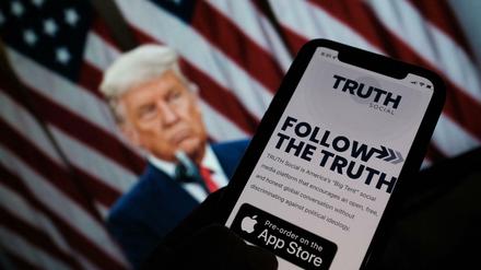 Truth Social heißt die soziale Plattform von Ex-Präsident Donald Trump.