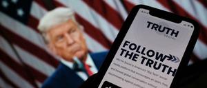 Truth Social heißt die soziale Plattform von Ex-Präsident Donald Trump.