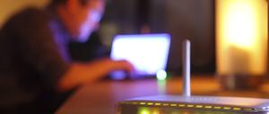 Direkt neben dem Router ist das W-Lan-Signal am besten.