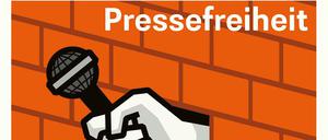 Die Sonderbriefmarke zur Pressefreiheit ist mit 95 Cent bepreist.
