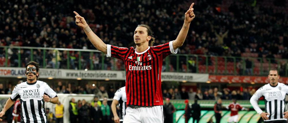 Bald wieder im Trikot des AC Mailand: Zlatan Ibrahimovic.