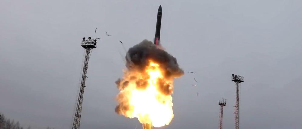 Teststart einer russischen Interkontinentalrakete 