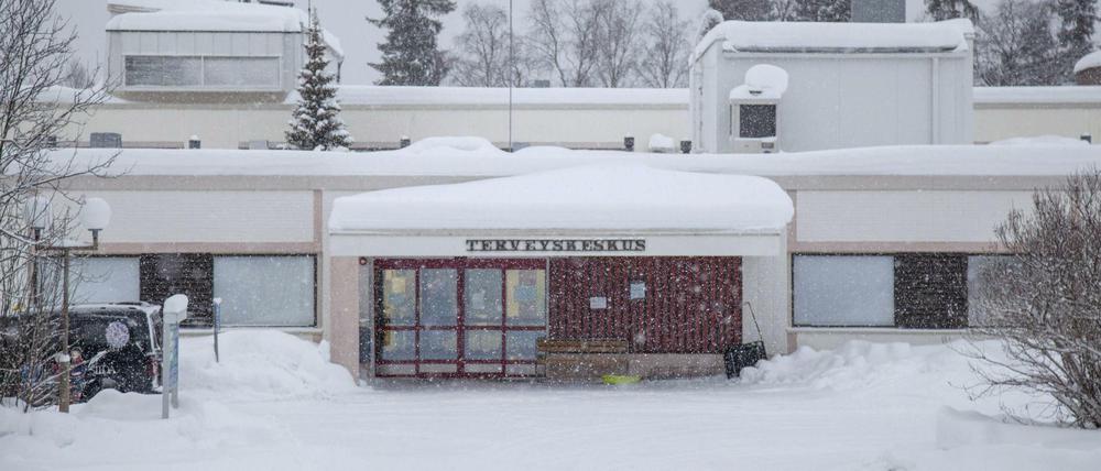Die Klinik in Ivalo in Nord-Finnland, wo sich zwei chinesische Touristen mit Grippesymptomen am Donnerstagabend meldeten.