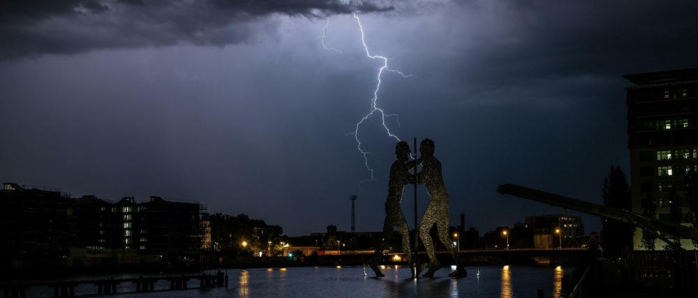Gewitter über Berlin.