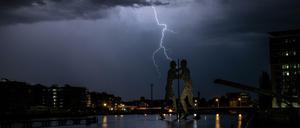 Gewitter über Berlin.